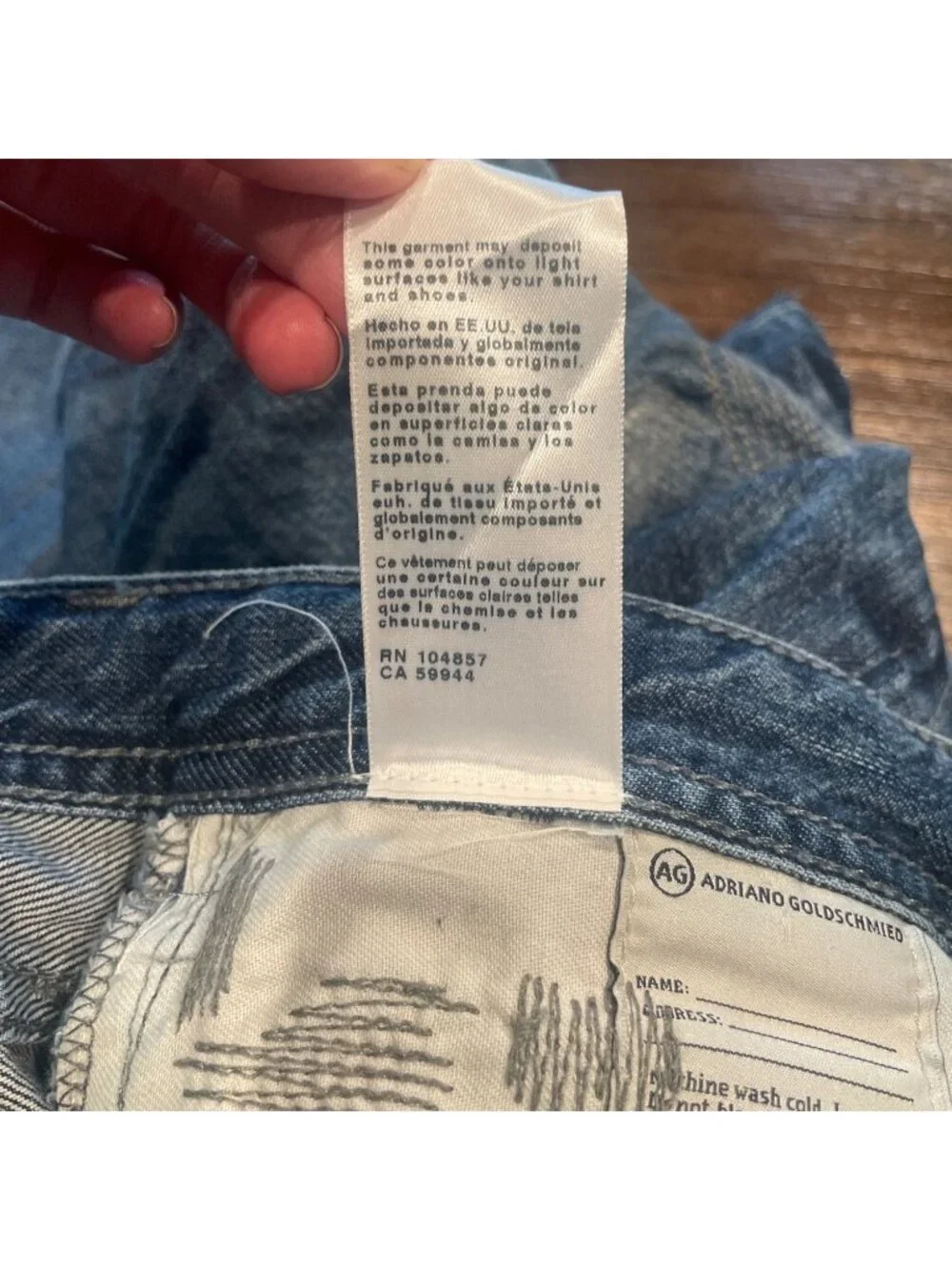AG Apex Relaxed Tapered Jean Mens 32x30 Distressed Grunge Slouchy AG-ED Denim